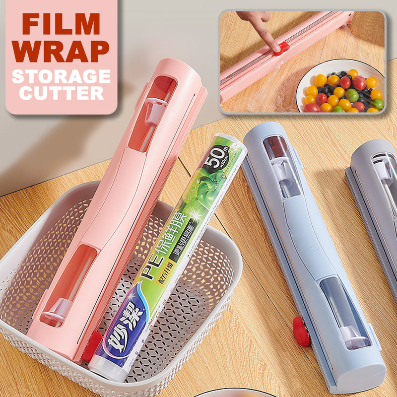 idrop Kitchen Household Film Wrapped Cutter Storage with Magnetic Mount