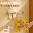 idrop Wall Mounted Iron Shoe and Slipper Storage Rack / Rak Penyimpanan Kasut & Selipar Dinding / 铁艺托鞋架47CM