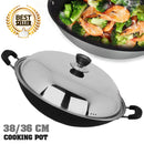 idrop 38CM / 36CM - REDSUN LIFE Kitchen Cooking Pot with Lid