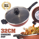 idrop 32CM SHACHU Spiral Kitchen Cooking Frying Pot