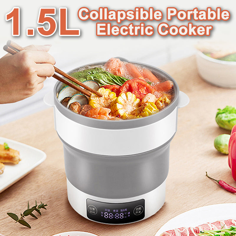 idrop 1.5L Compact Folding Multifunctional Travel Portable Electric Cooker