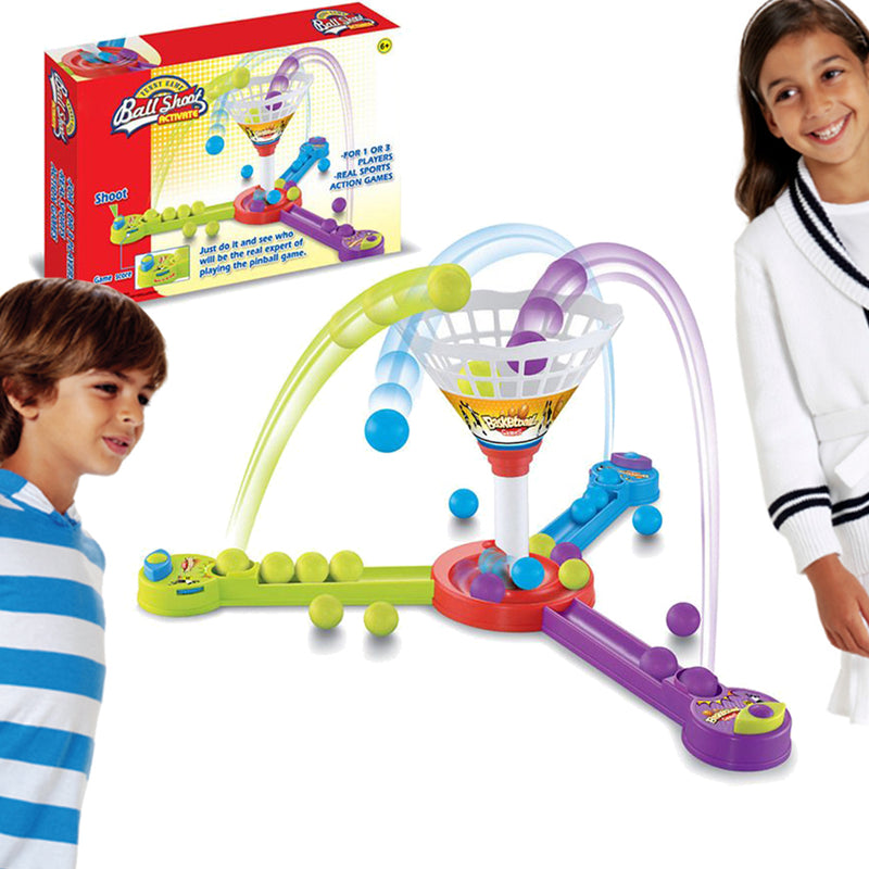 idrop Funny Game Ball Shoot Activate Triple Challenge Catapult Shooting Game Toys for Children