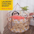 idrop [ 2 Layer ] Large Laundry Drying Cooler Basket 60cm X 75cm / Bakul Jaring Pengeringan Baju Basuhan / 大号双层凉衣篮(双层双围)(60X75CM)