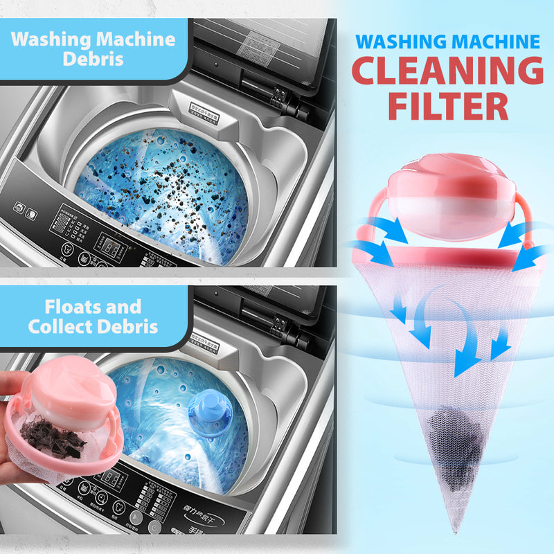 idrop Washing Machine Floating Cleaning Detergent & Hair Debris Filter / Penapis Pembersih Mesin Basuh / 新款洗衣机杂物过滤网(塑料)