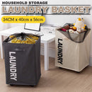 idrop Household Dirty Laundry Clothes Storage Basket with Wheels