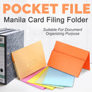 idrop Pocket File Manila Card Paper Flat Filing Folder [ 35cm X 24cm ]