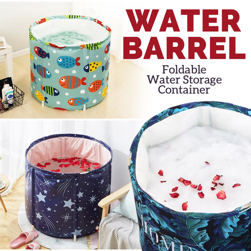 idrop [ 70CM X 70CM ] Foldable Bathing Barrel Water Container