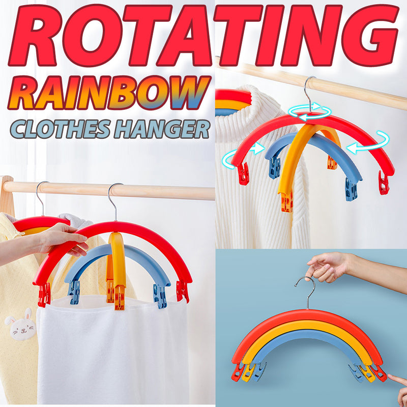 idrop Rotary Rotating Rainbow Clothes Hanger / Penyangkut Baju Pelangi Boleh Putar / 旋转彩虹衣架