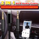 idrop 2 IN 1 AUX 3.5mm Audio Cable Compatible with Apple & Android Devices