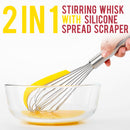 idrop 2 IN 1 Kitchen Stir Whisk & Silicone Batter Scraper