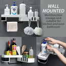 idrop Wall Mounted Kitchen Bathroom Rack with Rotating Shelf / Rak Dinding Pelbagai Guna / 带旋转架子的壁挂式厨房浴室架