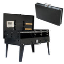 idrop HZA 14 Compact & Portable Outdoor BBQ Grill Mesh Barbecue Suitcase [ FREE Fork & Spatula ]