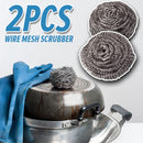 idrop [ 2PCS ] Wire Mesh Scrubber Scouring Sponge / Berus Gosok Besi / 2PCS清洁球