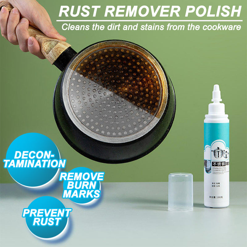 idrop [ 100g ] Stainless Steel Kitchen Cookware Cleaning Paste / Pencuci Perkakas Masak Dapur Keluli Tahan Karat / 100G不锈钢清洁剂
