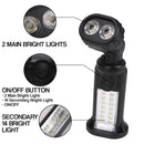 idrop 14+2 LED Flashlight - Camping Torch Light with Adjusting Head and Magnet Base