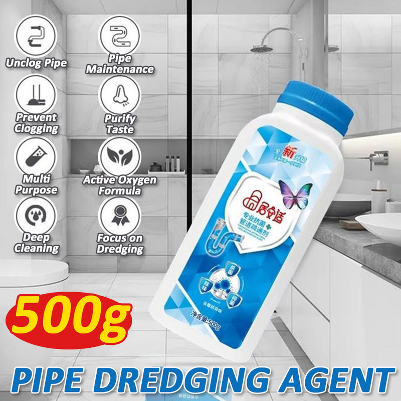 idrop [ 500g ] Pipe Dredging Agent Sewer Clog Remover Dissolvent / Serbuk Pencuci Saluran Paip / 500G管道疏通剂(居安适)