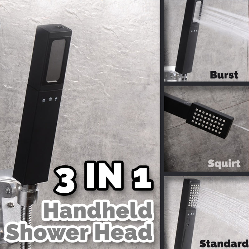 idrop 3 IN 1 Double Sided handheld Bathroom Shower Head