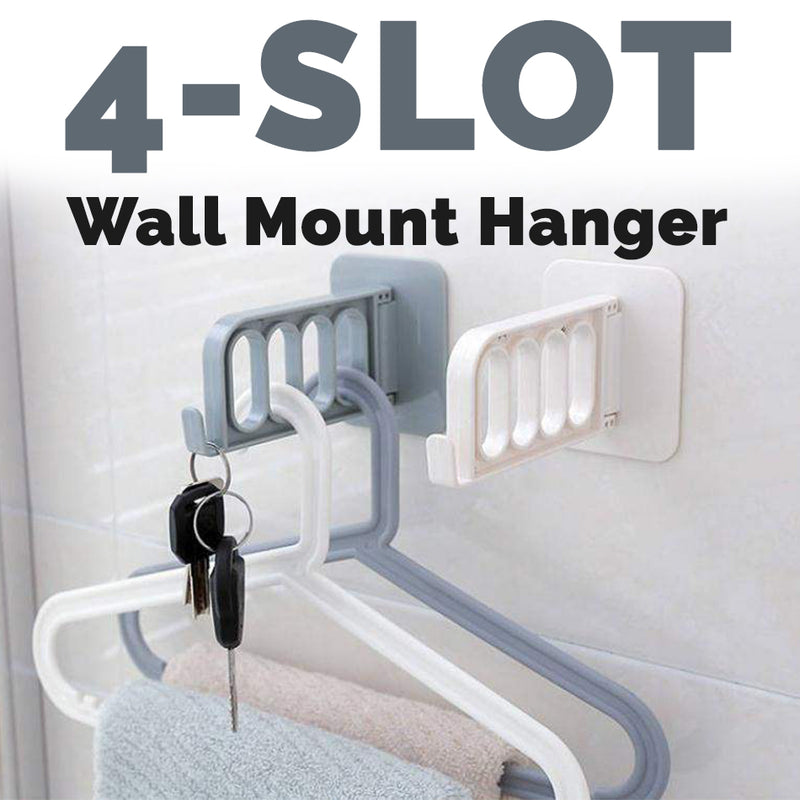 idrop Wall Mounted Foldable Four Hole Hanger Slot