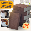 idrop [ 1 PC ] Black Emery Sanding Scrubbing Sponge For Pots Pans / Span Kasar Hitam Pencuci Periuk / 黑色金钢砂海绵(梦之瑞)