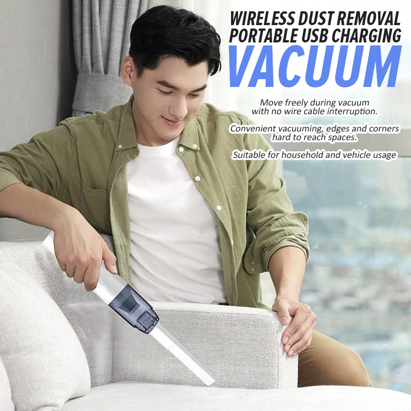 idrop [ 1200mAh ] USB Rechargeable Portable Car & Household Vacuum Cleaner / Vakum Kereta & Rumah Mudah Alih / USB充电火箭头车载吸尘器(1200MAH)