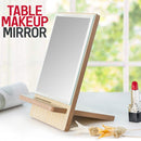 idrop Minimalist Craft Wood Table Makeup Mirror / Cermin Meja Make Up / 长方工艺木镜子