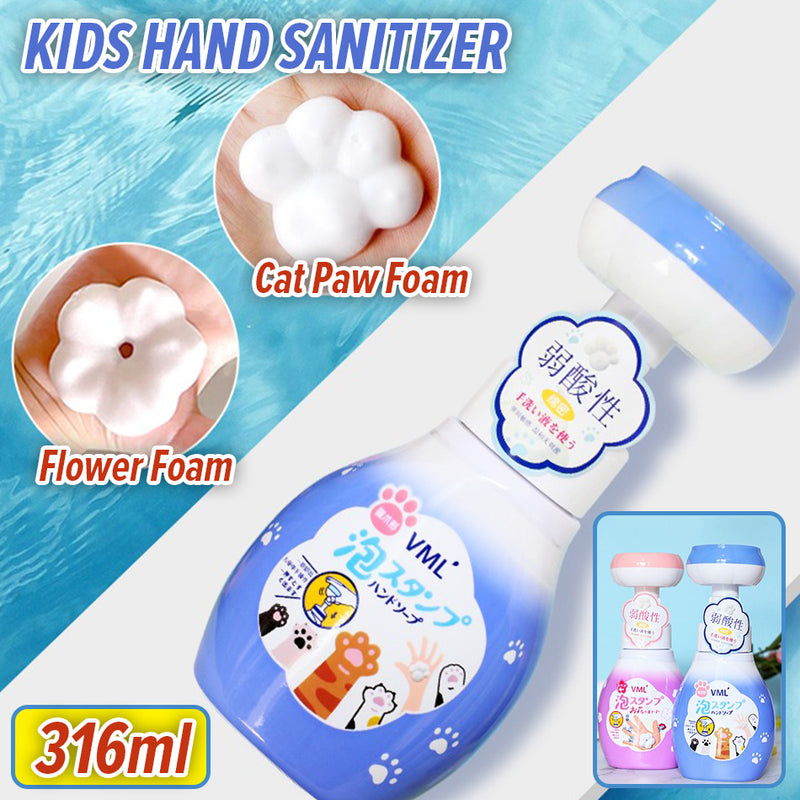 idrop 316ml FLOWER CAT PAW Foam Children Kids Hand Sanitizer P