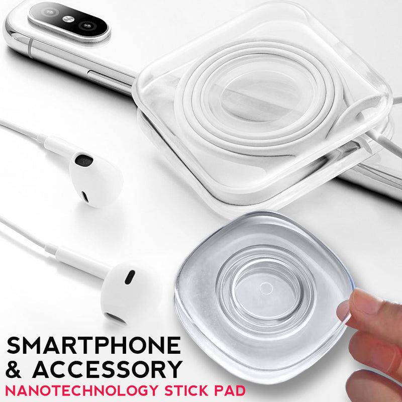idrop Smartphone Nanotechnology Strong Mount Gel Stick Pad and Accessory Cable Organizer