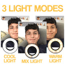 idrop Flexible Selfie Ring Light and Smartphone Holder Clip Stand