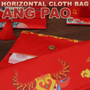 idrop [ HORIZONTAL ] CNY Chinese New Year Ang Pao Money Cloth Bag Red Envelope [ 1pc ]