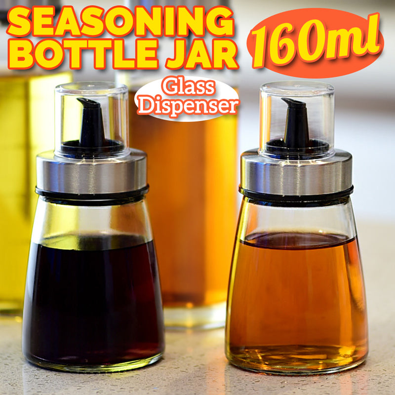 idrop 160ml Oil & Seasoning Sauce Dispenser Bottle Jar [ 1pc ]