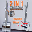 idrop Household Cleaning Sweeping Space Saving Folding Broom & Dustpan Set