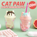 idrop [ 300ml ] Cat Paw Double Layer Drinking Cup / Cawan Minuman Bentuk Kucing / 卡通杯