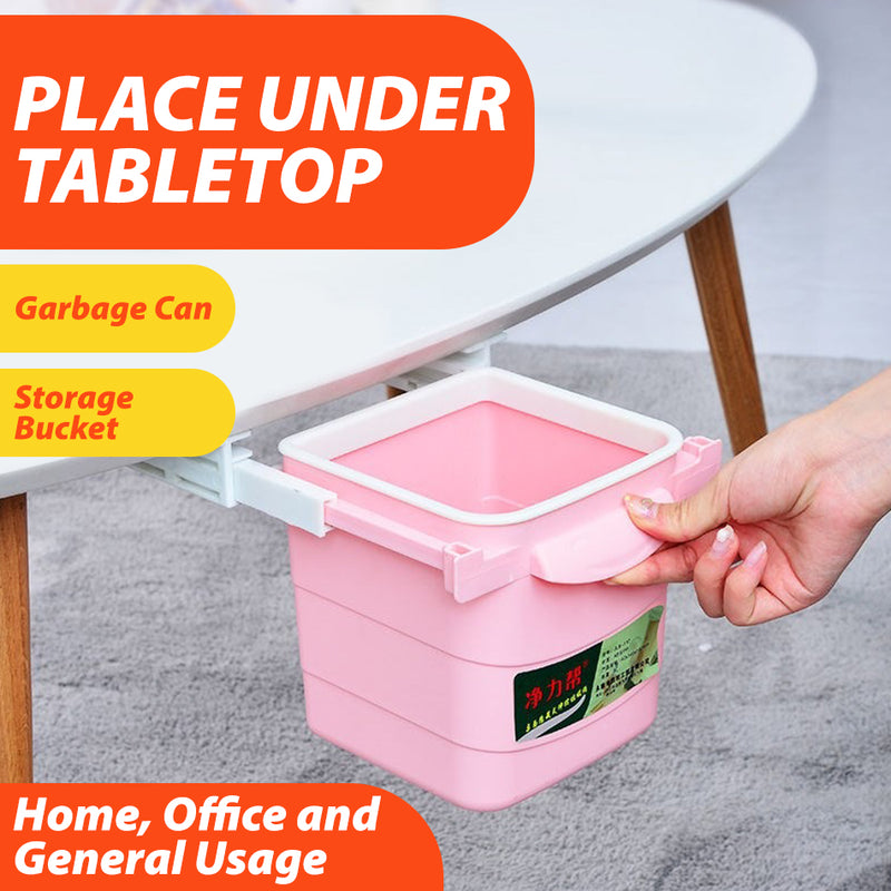 idrop Mini Table Hidden Sliding Trash Rubbish Bin Drawer / Tong Sampah Kecil  Meja / 隐藏式垃圾桶