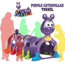 idrop PLAYGROUND - Children Purple Caterpillar Tunnel ( 4 Sections )