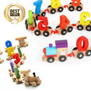 idrop NUMBER TRAIN - Numeric Wooden Train Learning Toy