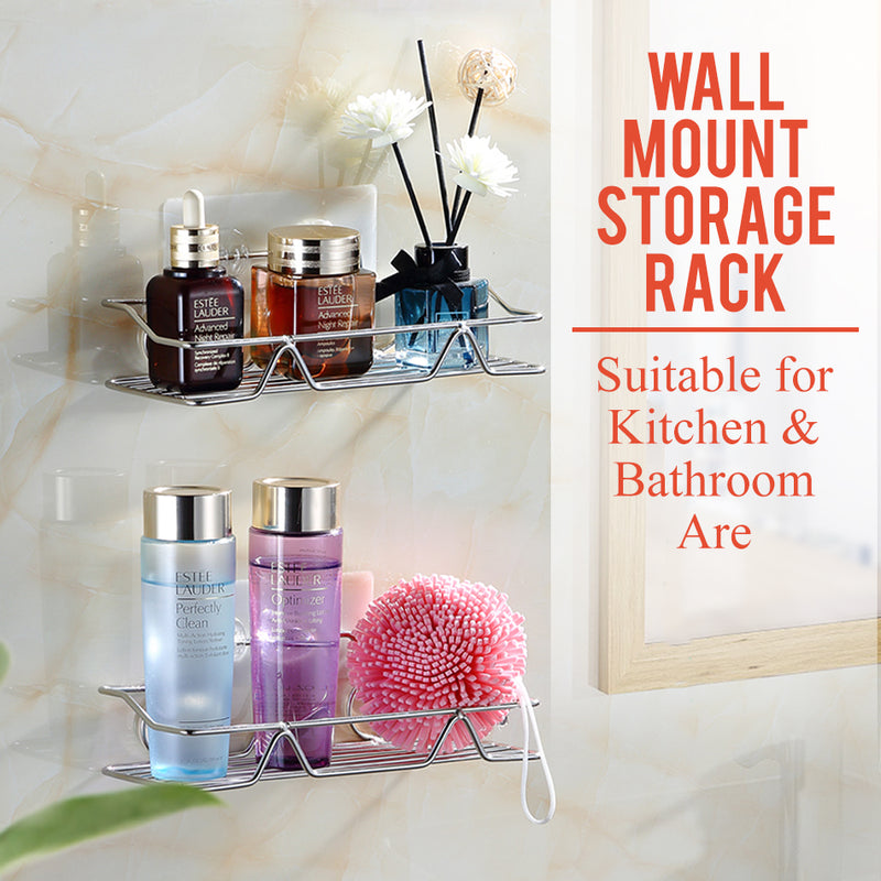 idrop Kitchen Bathroom Stainless Steel Wall Mounted Storage Rack