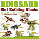 idrop 6in1 Kid's Dinosaur Building Blocks Toy [ 1pc Dinosaur Random ]