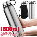 idrop 1500ml Stainless Steel Vacuum Flask Container Outdoor Drinking Bottle