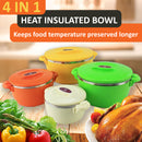 idrop [ 4 IN 1 ] Heat Insulated Seal Tight Fresh Pot Food Container / Bekas Makanan Insulasi haba / 隔热密封密封食品容器 [ 16CM / 20CM / 24CM / 28CM ]