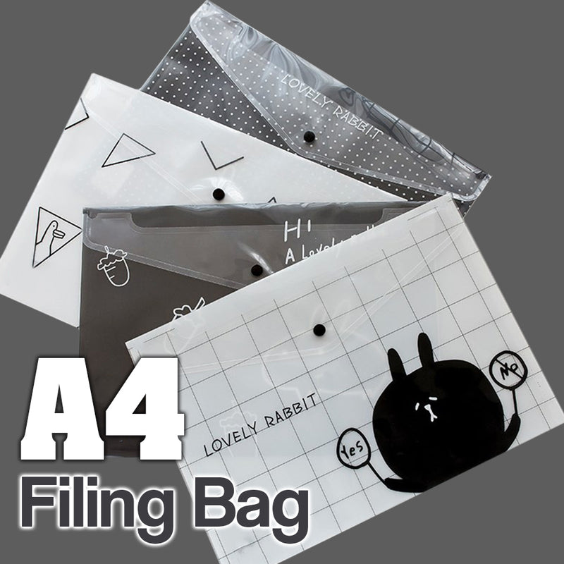 idrop A4 Semi Transparent File Filing Bag [ 1pc ]