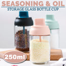 idrop [ 250ml ] Seasoning Honey & Oil Glass Jar Storage Cup