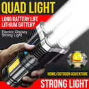 idrop 4 Core Rechargeable USB Flash Light / Lampu Suluh 4 Lensa / 4核充电手电筒