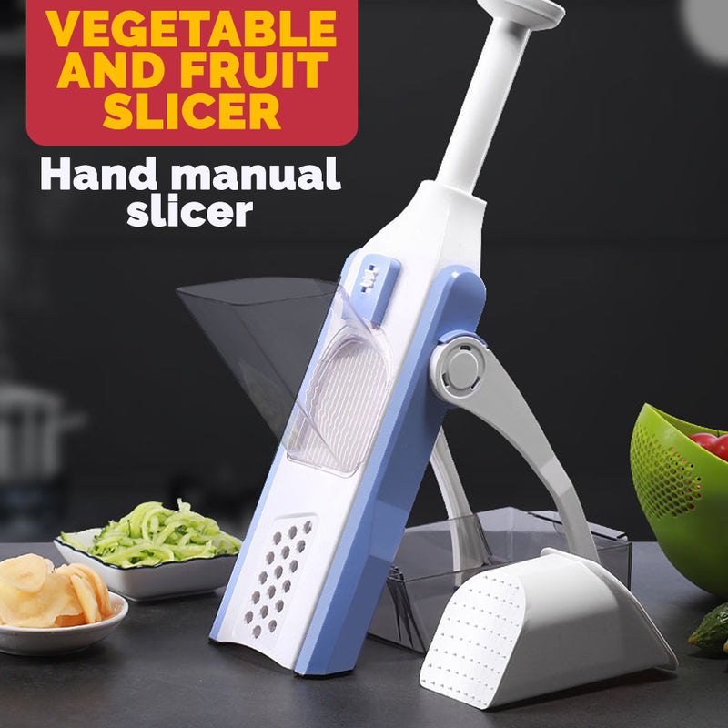 idrop [ 5 IN 1 ] Kitchen Hand Manual Vegetable Cutting Slicing Peeler Grater Slicer/ Alat Pemotong Penghiris Sayur / 五合一切菜器