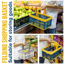 idrop Hand Folding Foldable Shopping Basket [ MEDIUM ] / Bakul Beli Belah Boleh Dilipat / 手提折叠购物篮中号 [ 38CM X 25.5CM X 20CM ]