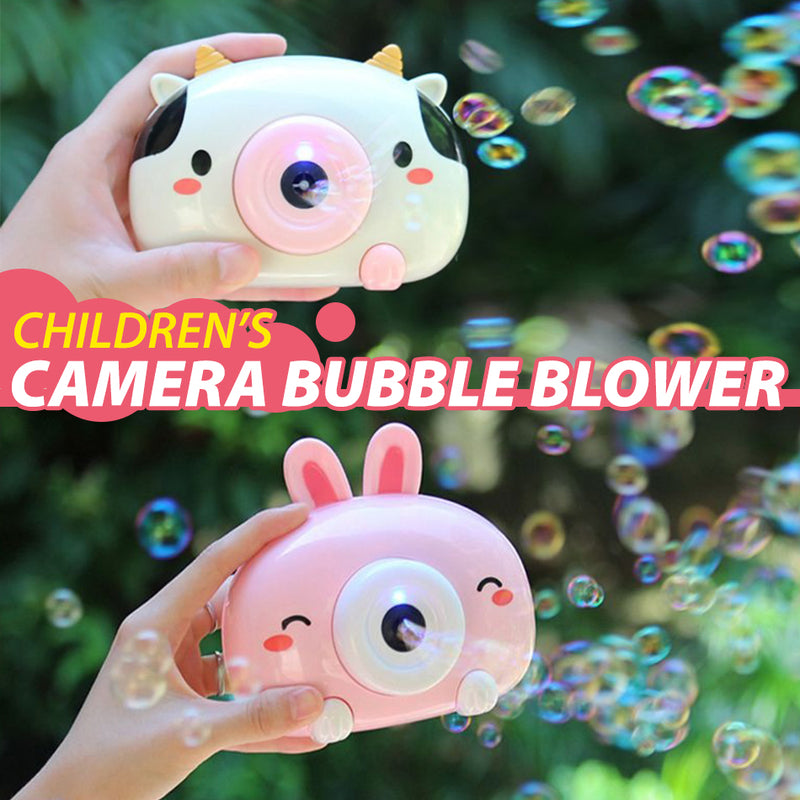 idrop Children's Bubble Blowing Toy Camera [ Cow / Rabbit ]