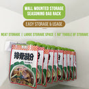 idrop [ 10 SLOT ] Wall Mounted Spice Bag Storage Rack / Rak Gantung Perencah Plastik / 调料包壁挂收纳架