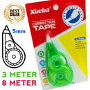 idrop XUEBA Correction Tape - [ SET OF 10 ] 3Meter / 8 Meter