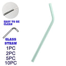 idrop GLASS STRAW - Bent Glassed Drinking Straw