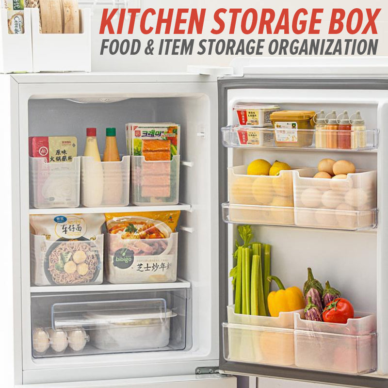 idrop Kitchen Drawer & Refrigerator Storage Box / Kotak Bekas Simpanan Barangan Peti Ais & Laci / 冰箱侧门收纳盒 [ 11.8CM x 9.8CM x 12.5CM ]