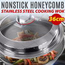 idrop [ 36CM ] Honeycomb Nonstick Stainless Steel SUS316 Cooking Wok with Full Lid Cover / Kuali Memasak Keluli Tahan Karat / 蜂窝不粘不锈钢SUS316炒锅半全盖